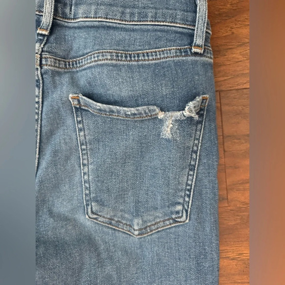 Agolde Sophie Mid Rise Ankle Skinny Jeans Medium Wash Distressed Revolve Sz 28 - Picture 3 of 12